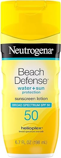 Neutrogena Beach Defense Water-Resistant Sunscreen Lotion with Broad ...